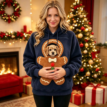 Christmas Hoodie With a Pocket for Your Pet